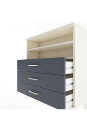 Arges Şifonyer 2 Raflı 3 Çekmeceli 88x30x96 Aytaşı-Antrasit