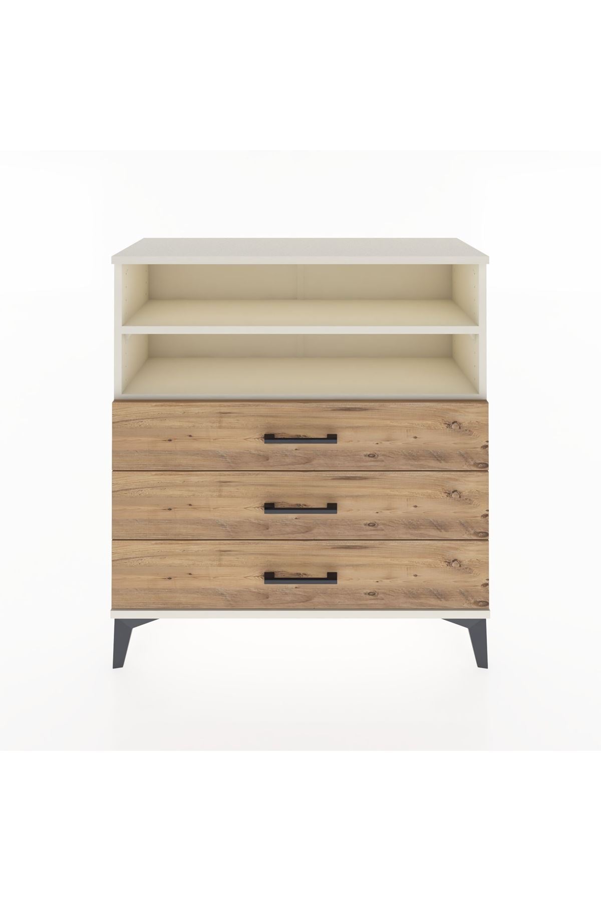 Arges Şifonyer 2 Raflı 3 Çekmeceli 88x30x96 Aytaşı-Çam