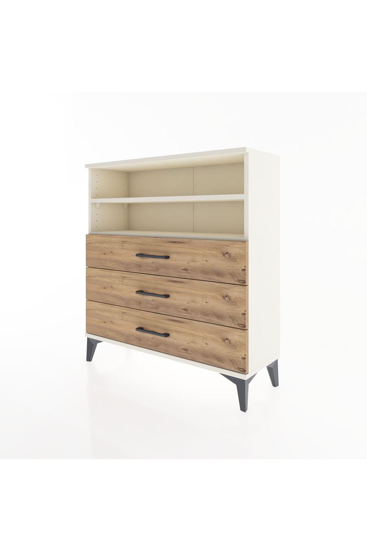 Arges Şifonyer 2 Raflı 3 Çekmeceli 88x30x96 Aytaşı-Çam