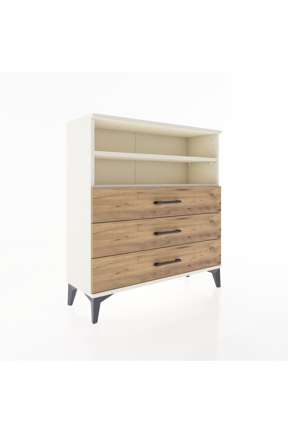 Arges Şifonyer 2 Raflı 3 Çekmeceli 88x30x96 Aytaşı-Çam