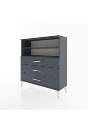 Arges Şifonyer 2 Raflı 3 Çekmeceli 88x30x96 Antrasit-Antrasit