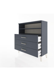 Arges Şifonyer 2 Raflı 3 Çekmeceli 88x30x96 Antrasit-Antrasit