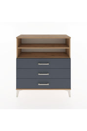 Arges Şifonyer 2 Raflı 3 Çekmeceli 88x30x96 Çam-Antrasit