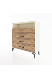 Arges Şifonyer Tek Raflı 4 Çekmeceli 88x30x96 Aytaşı-Çam