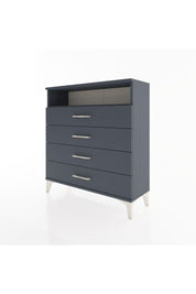 Arges Şifonyer Tek Raflı 4 Çekmeceli 88x30x96 Antrasit-Antrasit