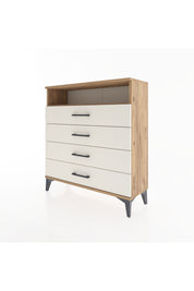 Arges Şifonyer Tek Raflı 4 Çekmeceli 88x30x96 Çam-Aytaşı