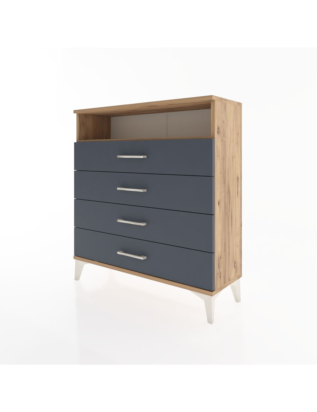 Arges Şifonyer Tek Raflı 4 Çekmeceli 88x30x96 - S04M007V8A
