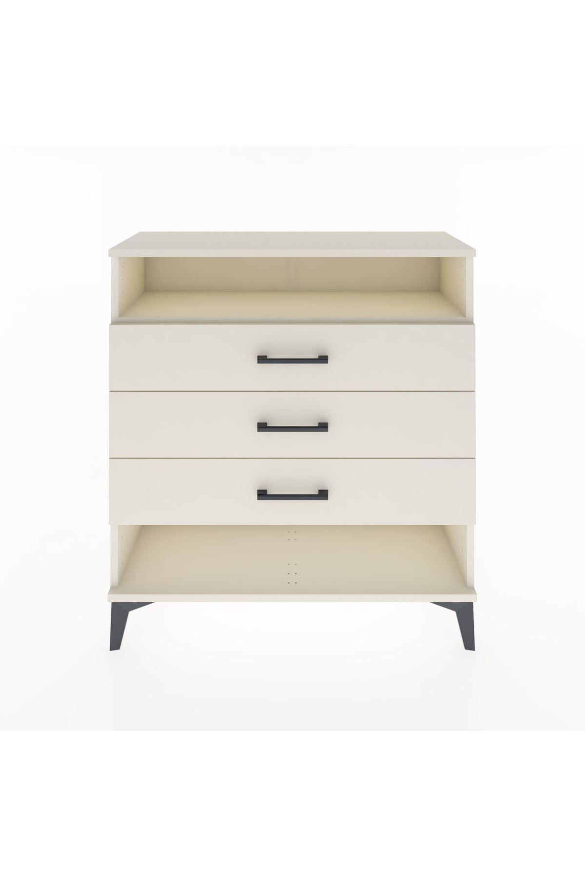 Arges Şifonyer Tek Raflı 3 Çekmeceli 88x30x96 Aytaşı-Aytaşı