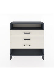 Arges Şifonyer Tek Raflı 3 Çekmeceli 88x30x96 Antrasit-Aytaşı