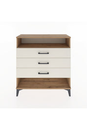 Arges Şifonyer Tek Raflı 3 Çekmeceli 88x30x96 Çam-Aytaşı