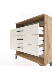 Arges Şifonyer Tek Raflı 3 Çekmeceli 88x30x96 Çam-Aytaşı