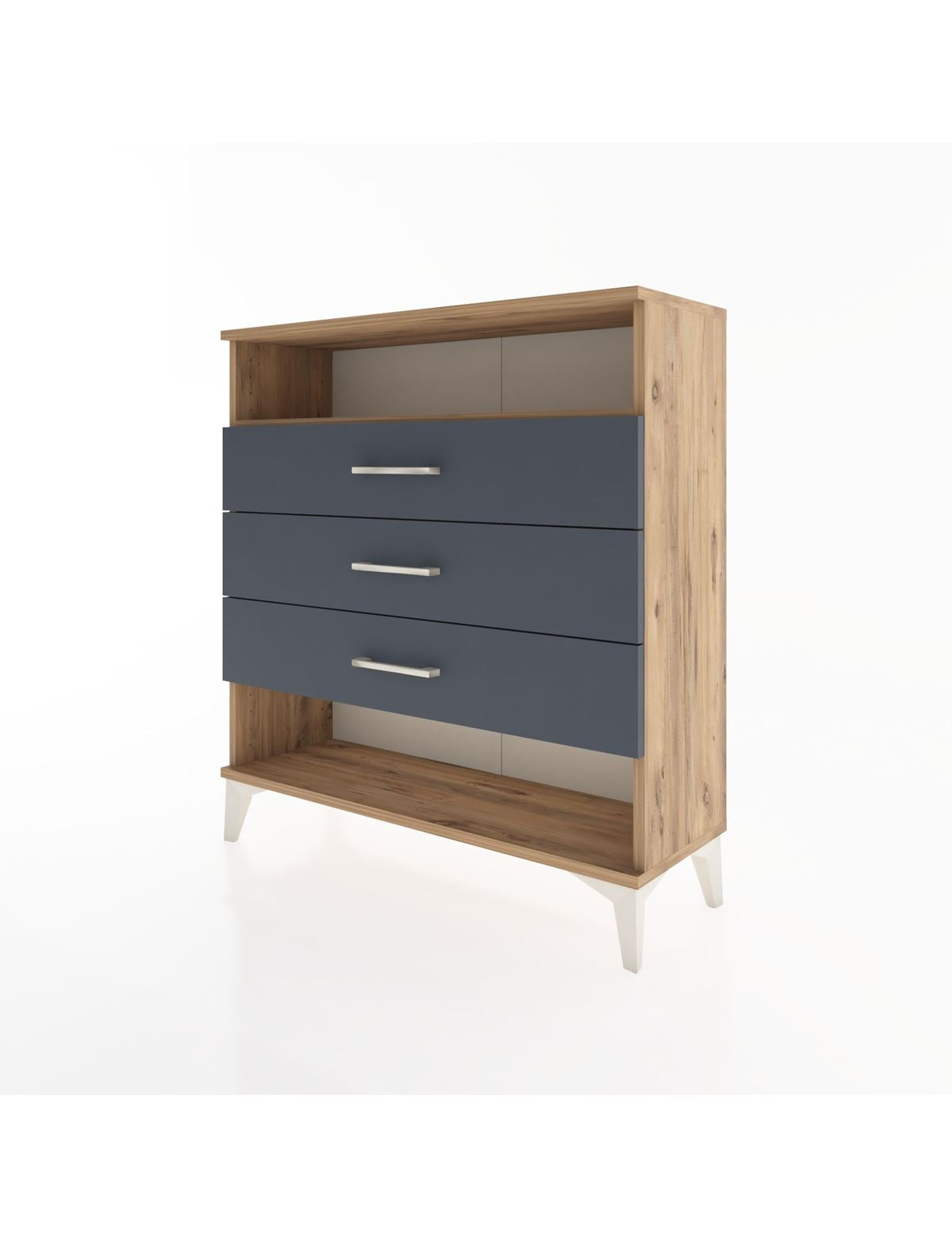 Arges Şifonyer Tek Raflı 3 Çekmeceli 88x30x96 - S04M008V8A