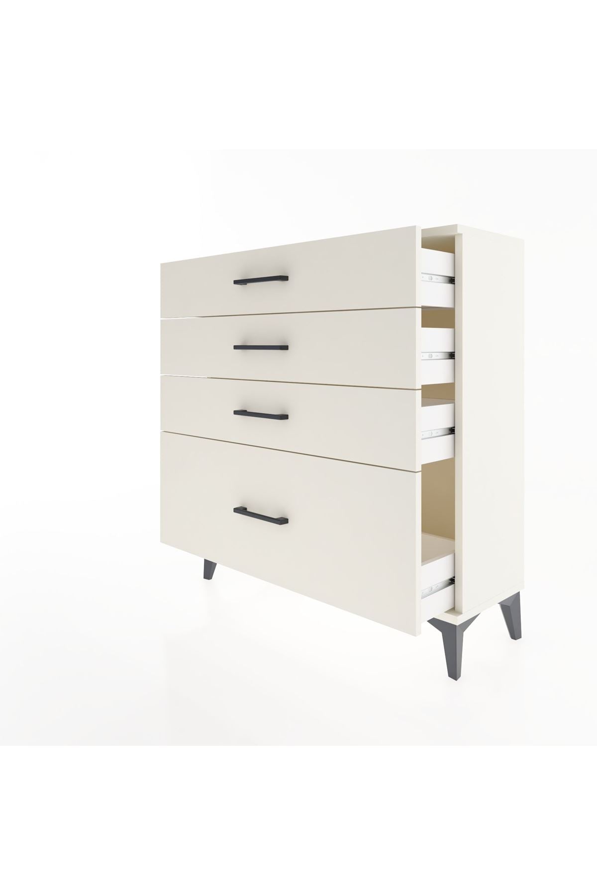 Arges Şifonyer 4 Çekmeceli 88x30x96 - S04M009V1A