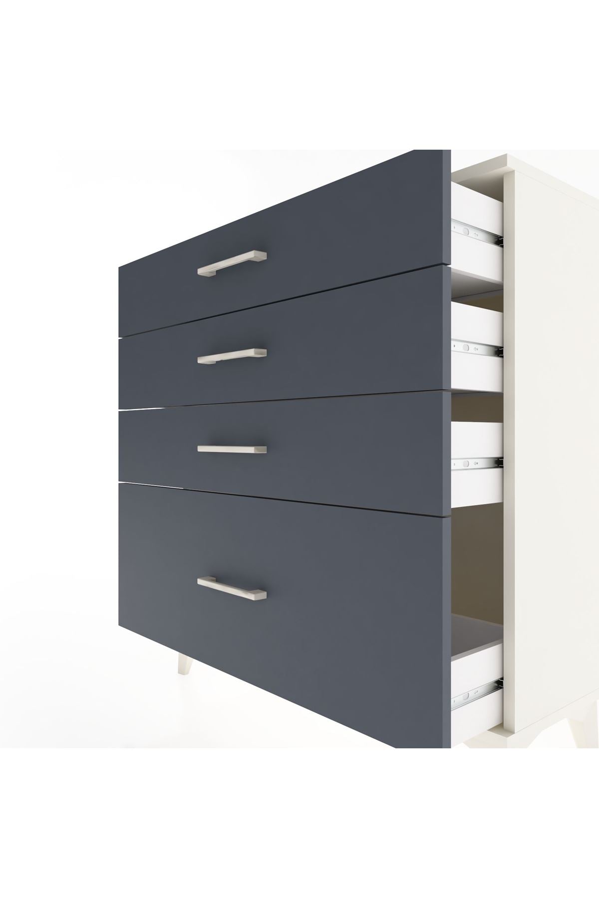 Arges Şifonyer 4 Çekmeceli 88x30x96 - S04M009V2A