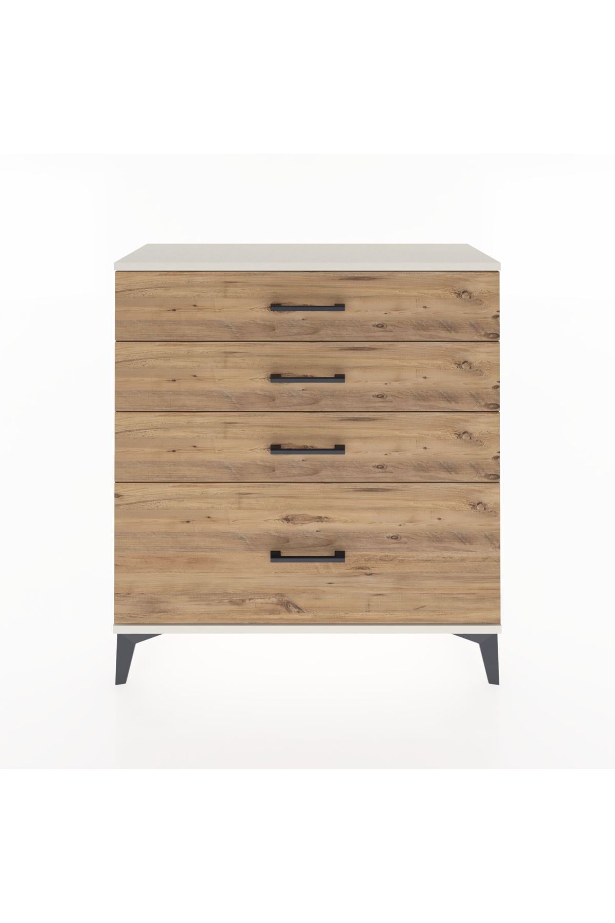 Arges Şifonyer 4 Çekmeceli 88x30x96 Aytaşı-Çam