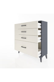 Arges Şifonyer 4 Çekmeceli 88x30x96 Antrasit-Aytaşı
