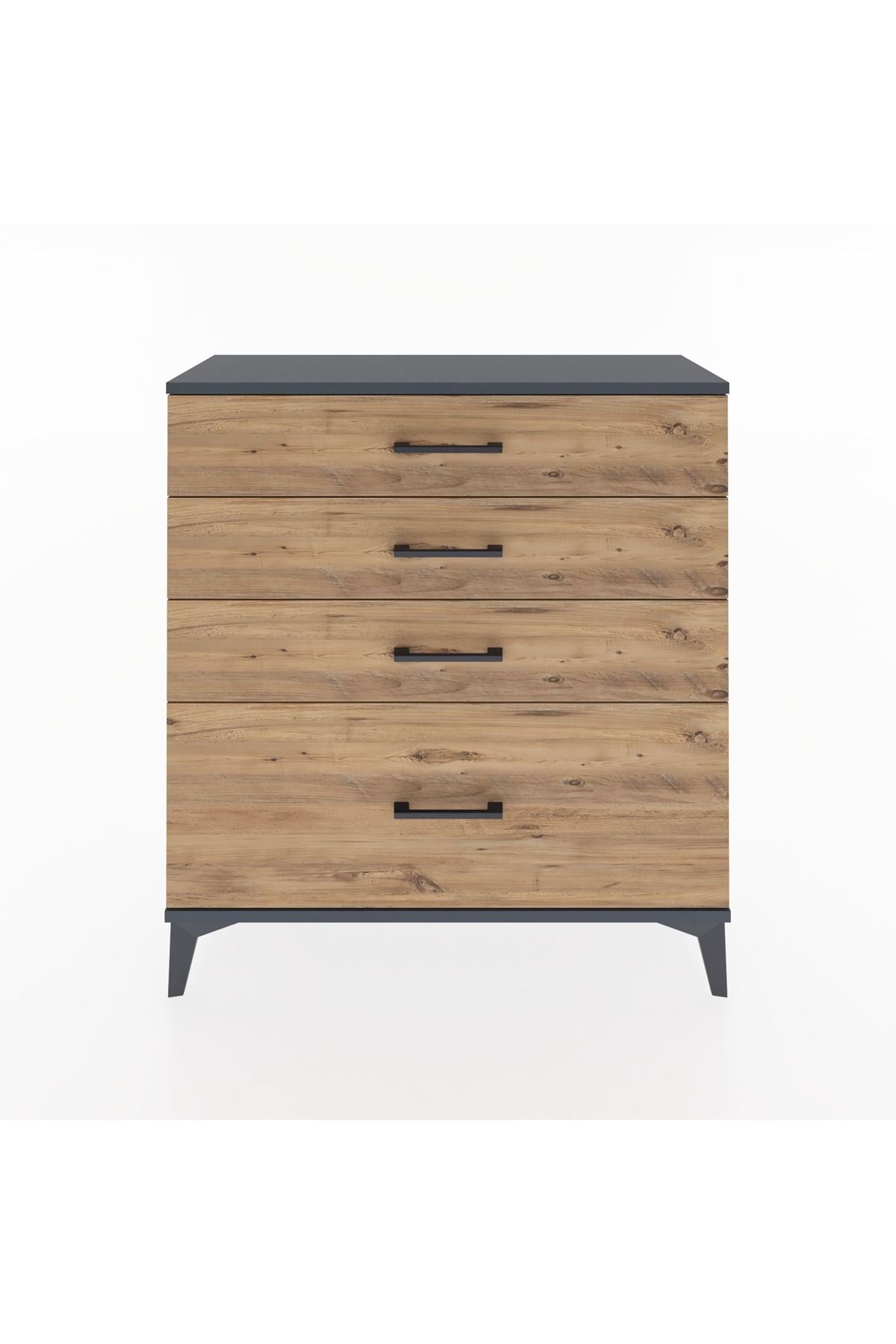 Arges Şifonyer 4 Çekmeceli 88x30x96 - S04M009V6A