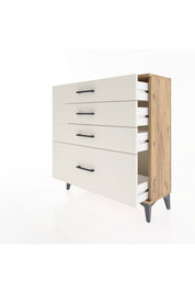 Arges Şifonyer 4 Çekmeceli 88x30x96 Çam-Aytaşı
