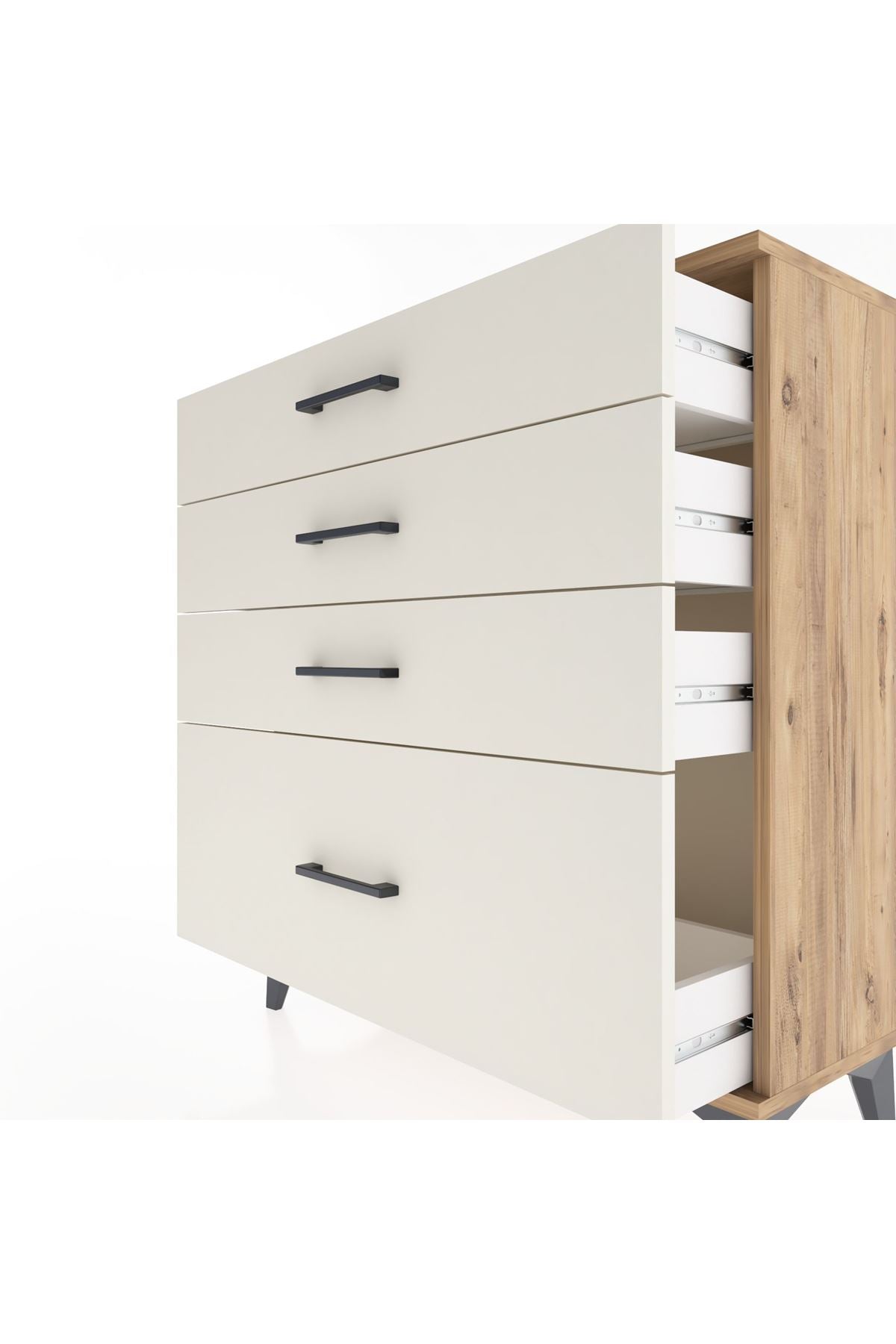 Arges Şifonyer 4 Çekmeceli 88x30x96 - S04M009V7A