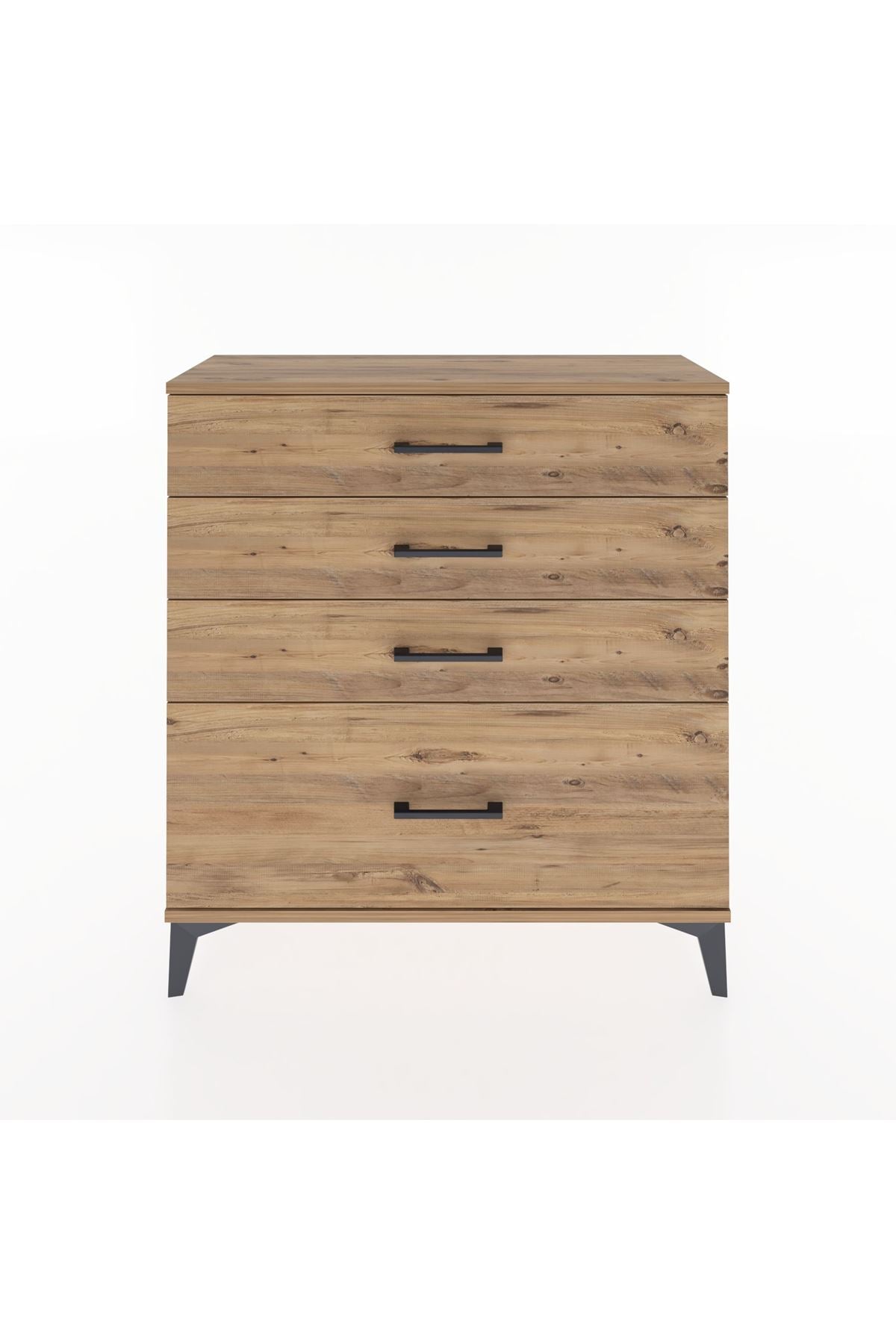 Arges Şifonyer 4 Çekmeceli 88x30x96 Çam-Çam