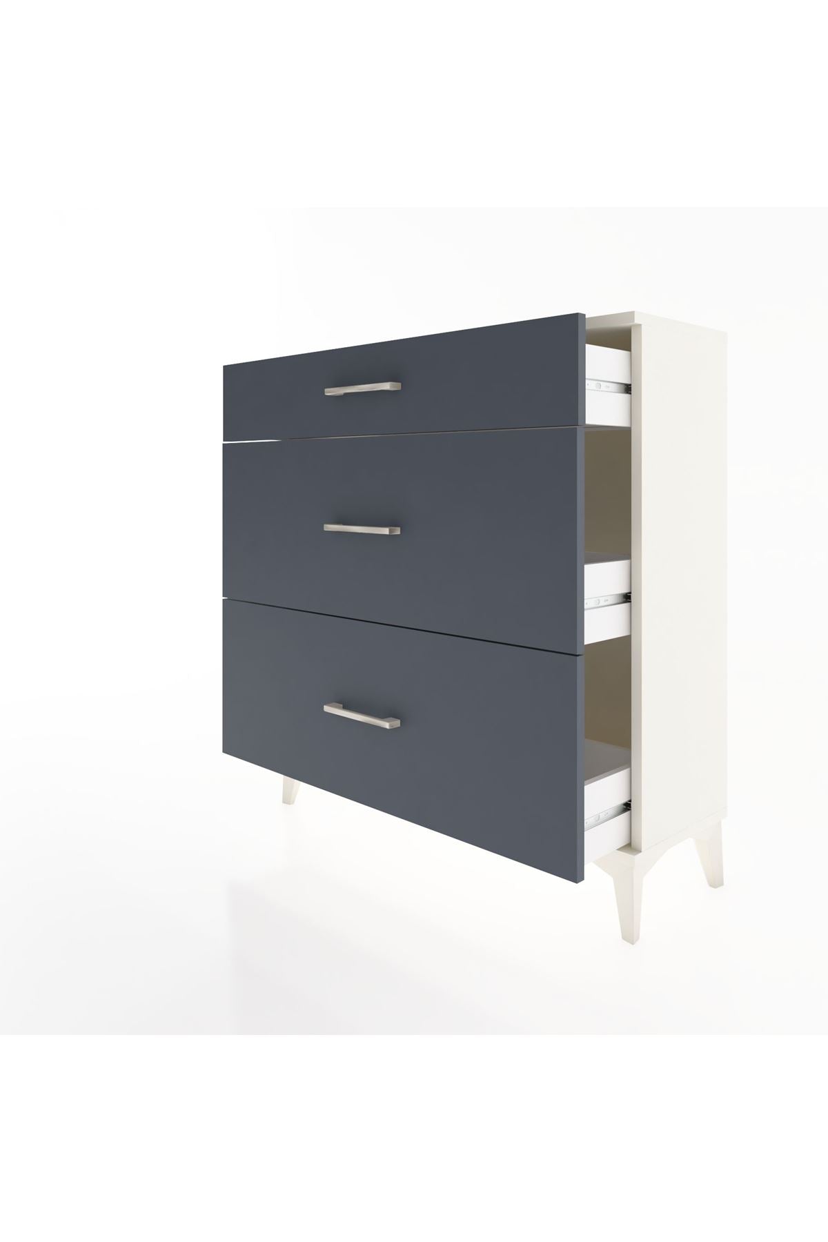 Arges Şifonyer 3 Çekmeceli 88x30x96 Aytaşı-Antrasit