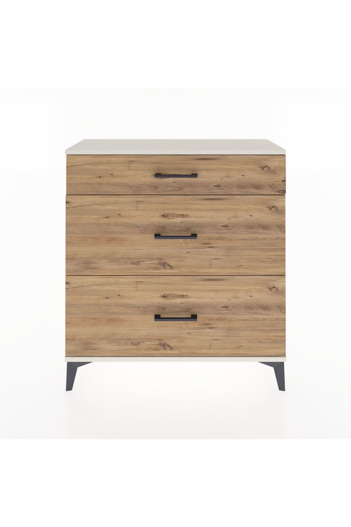 Arges Şifonyer 3 Çekmeceli 88x30x96 Aytaşı-Çam