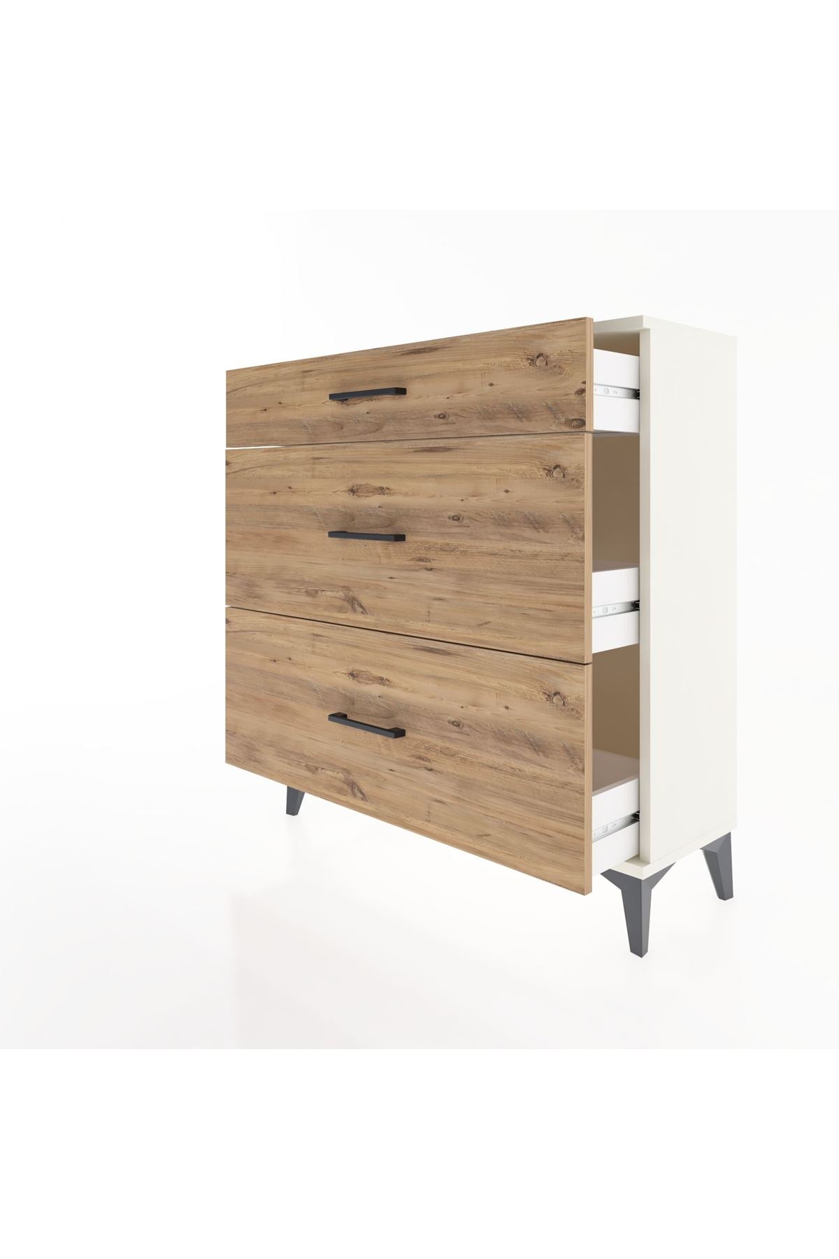 Arges Şifonyer 3 Çekmeceli 88x30x96 Aytaşı-Çam