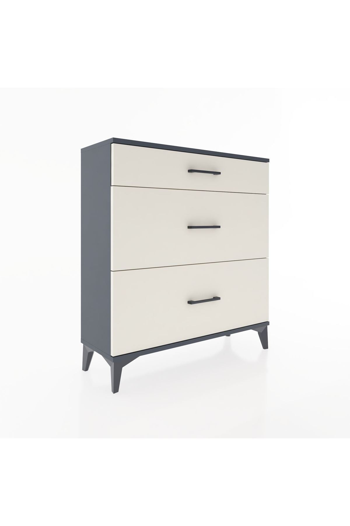 Arges Şifonyer 3 Çekmeceli 88x30x96 Antrasit-Aytaşı