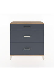 Arges Şifonyer 3 Çekmeceli 88x30x96 Çam-Antrasit