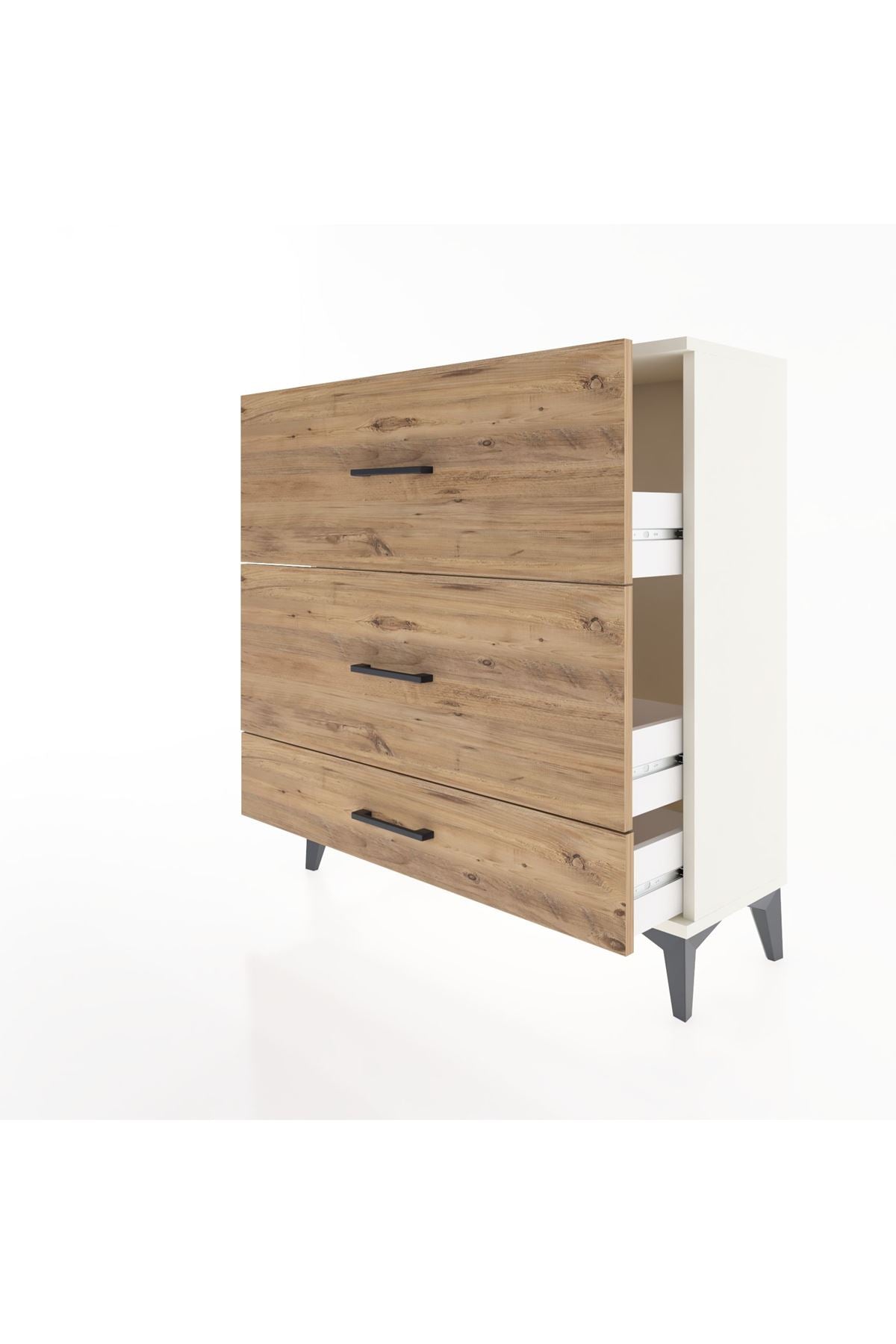 Arges Şifonyer 3 Çekmeceli 88x30x96 Aytaşı-Çam