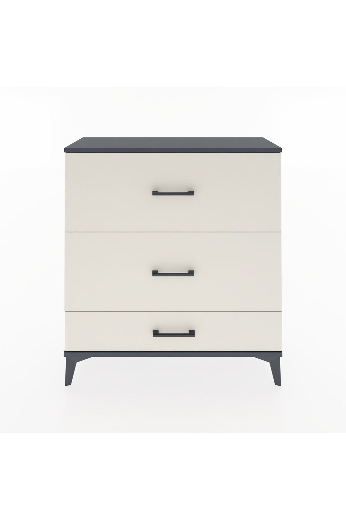 Arges Şifonyer 3 Çekmeceli 88x30x96 Antrasit-Aytaşı