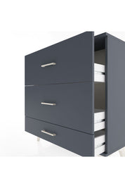 Arges Şifonyer 3 Çekmeceli 88x30x96 Antrasit-Antrasit