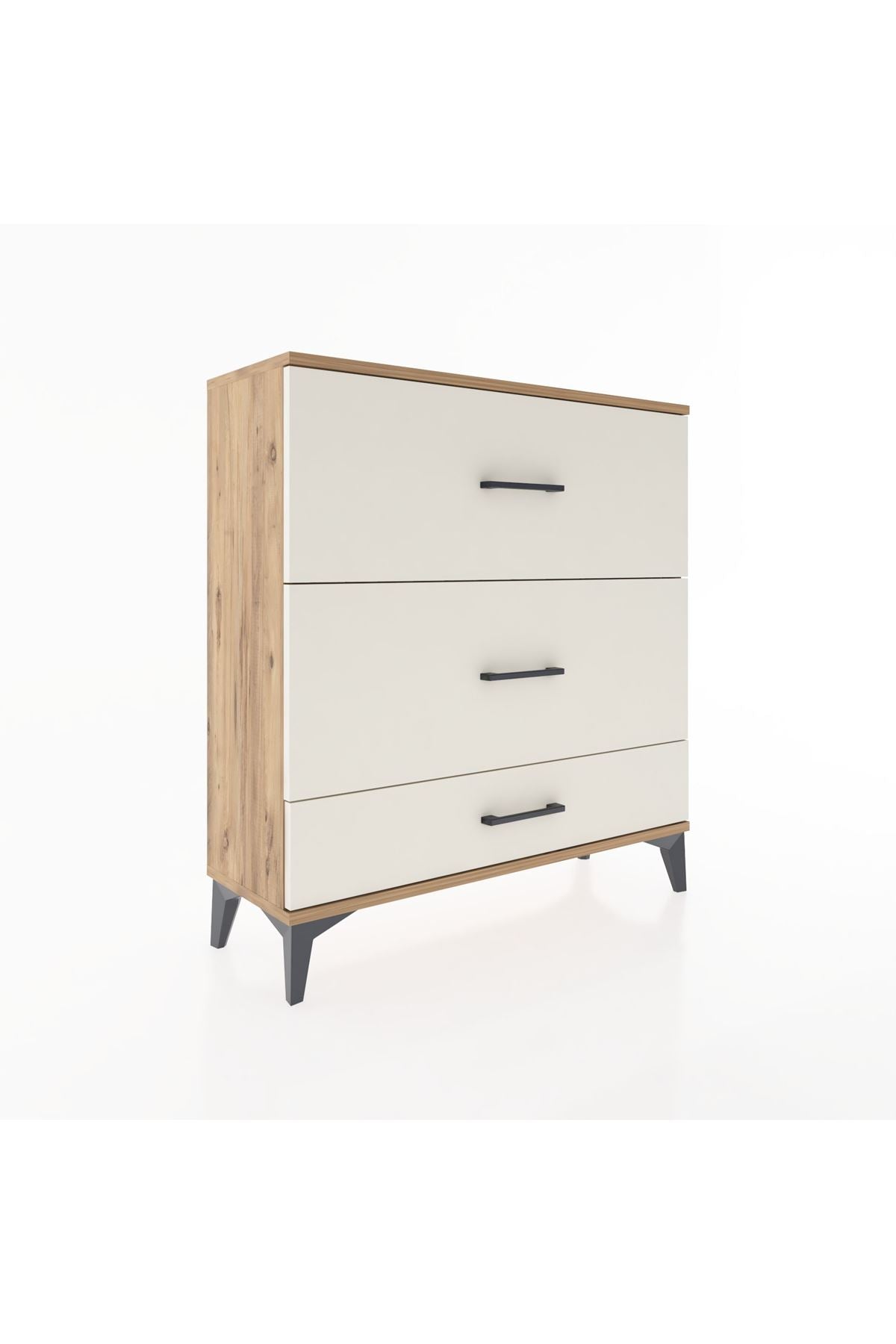 Arges Şifonyer 3 Çekmeceli 88x30x96 Çam-Aytaşı