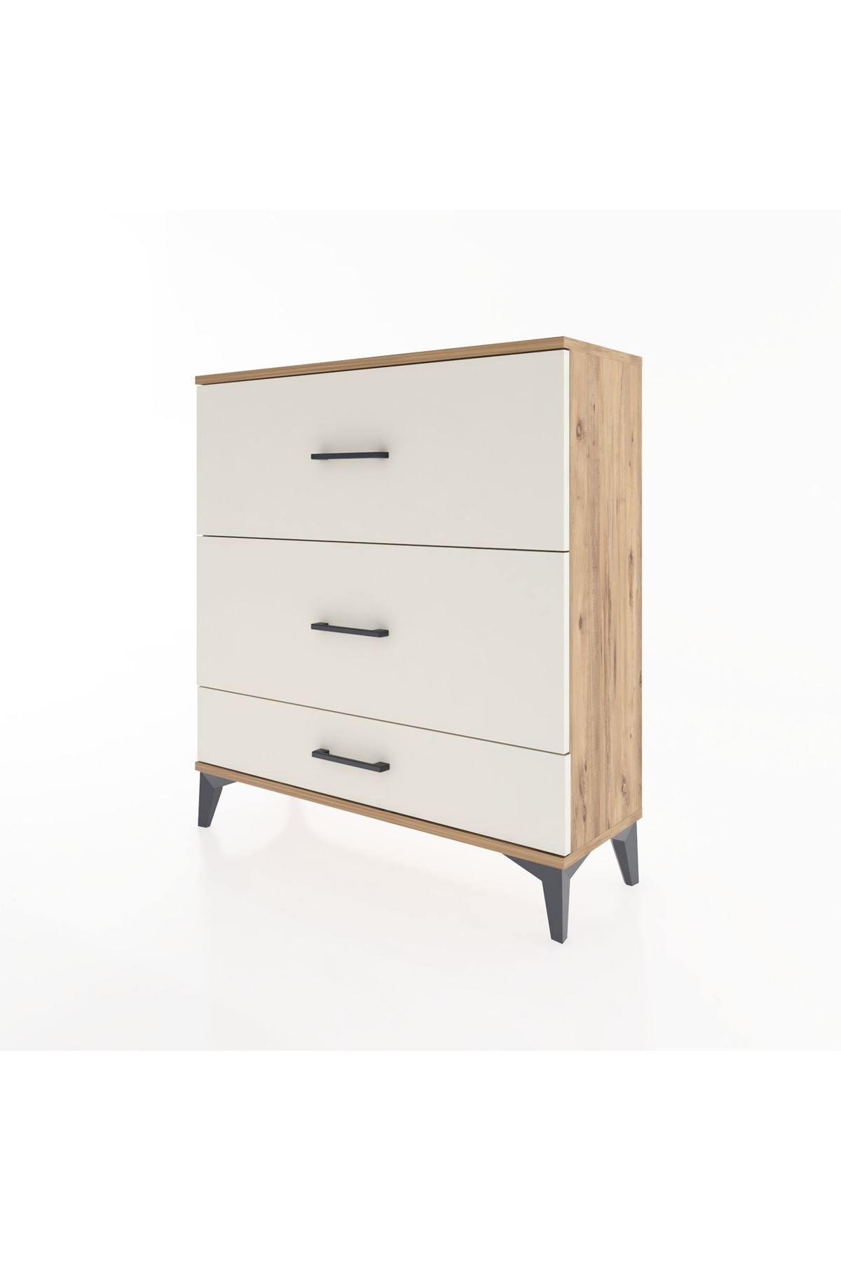 Arges Şifonyer 3 Çekmeceli 88x30x96 Çam-Aytaşı