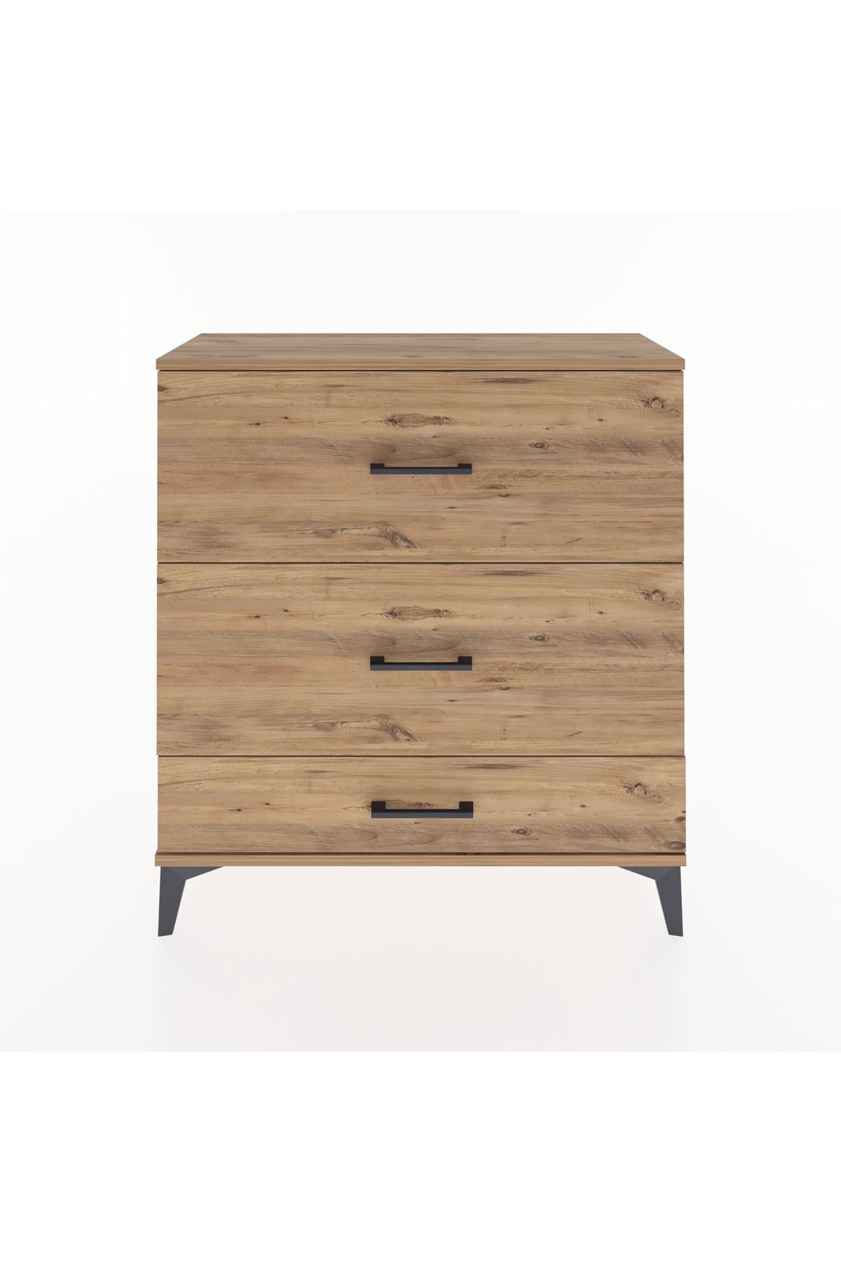 Arges Şifonyer 3 Çekmeceli 88x30x96 Çam-Çam