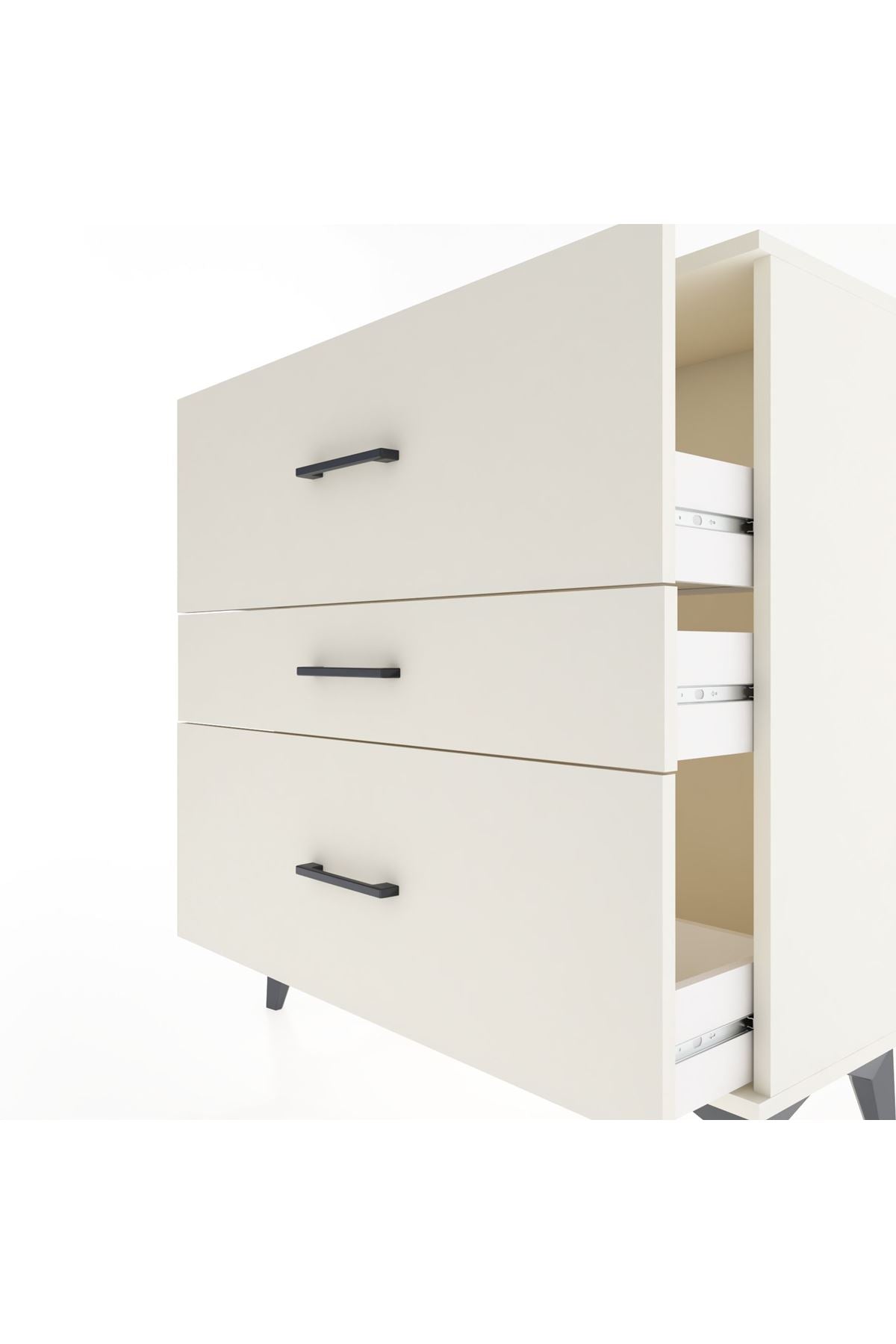 Arges Şifonyer 3 Çekmeceli 88x30x96 Aytaşı-Aytaşı