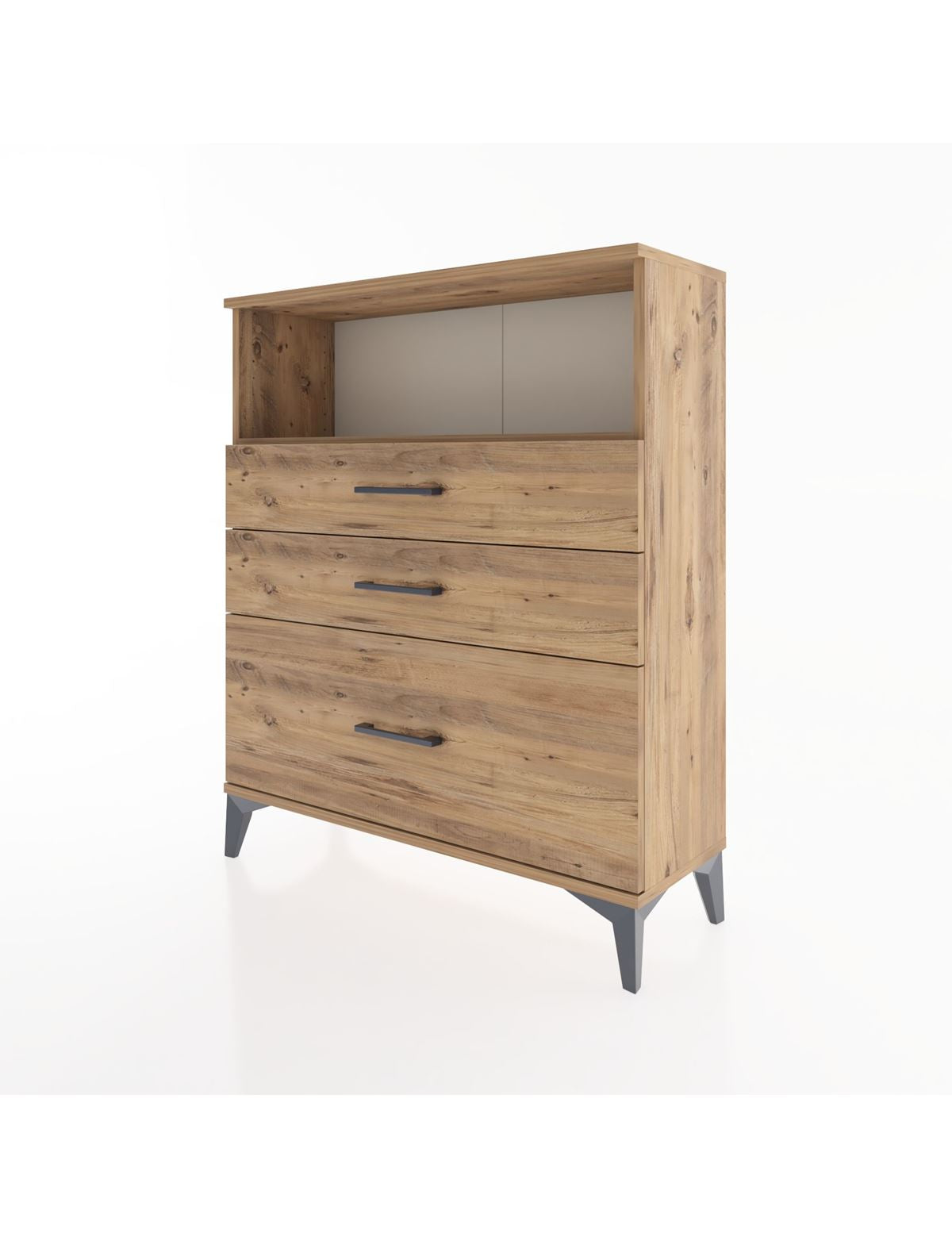 Arges Şifonyer Tek Raflı 3 Çekmeceli 88x30x106 - S05M013V9A