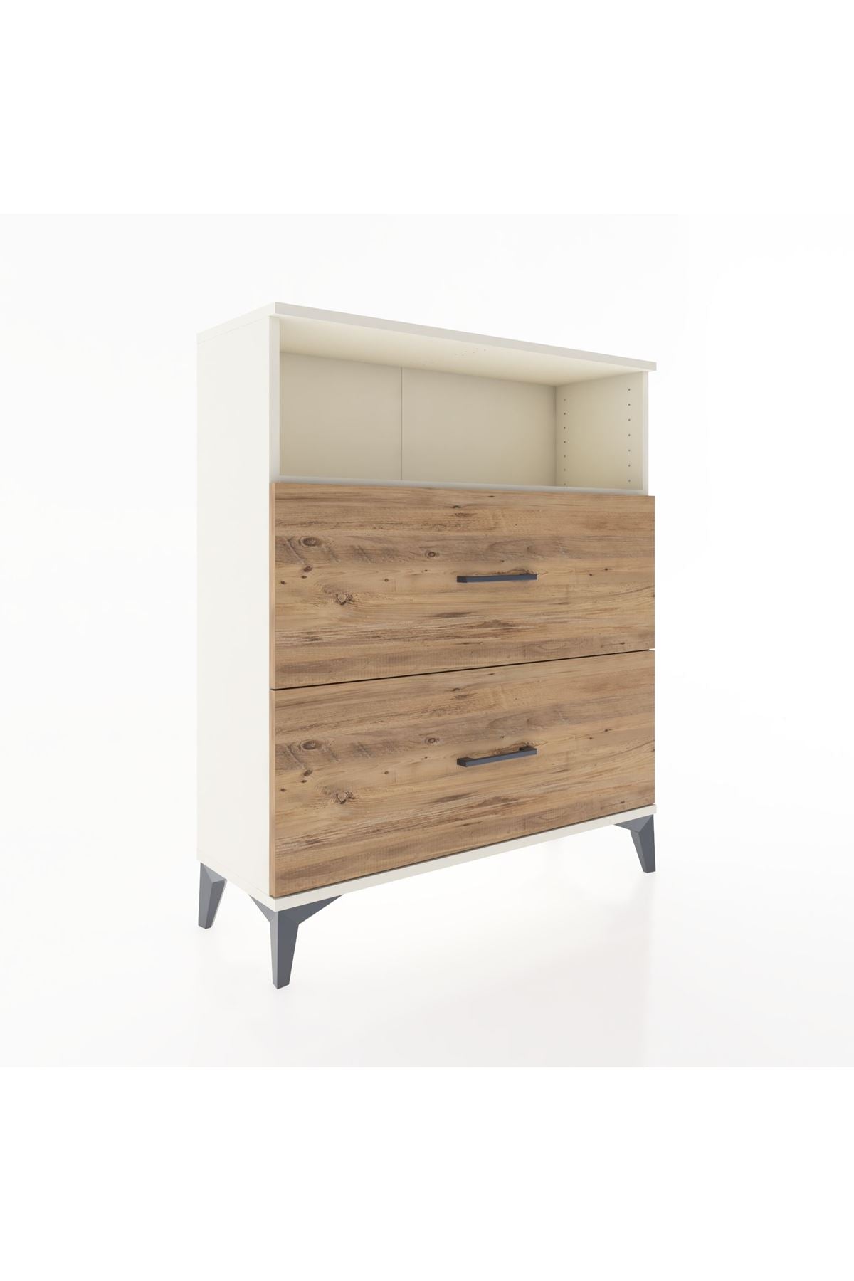 Arges Şifonyer Tek Raflı 2 Çekmeceli 88x30x106 Aytaşı-Çam