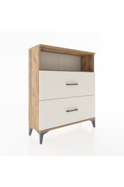 Arges Şifonyer Tek Raflı 2 Çekmeceli 88x30x106 Çam-Aytaşı