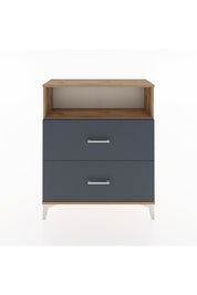 Arges Şifonyer Tek Raflı 2 Çekmeceli 88x30x106 Çam-Antrasit