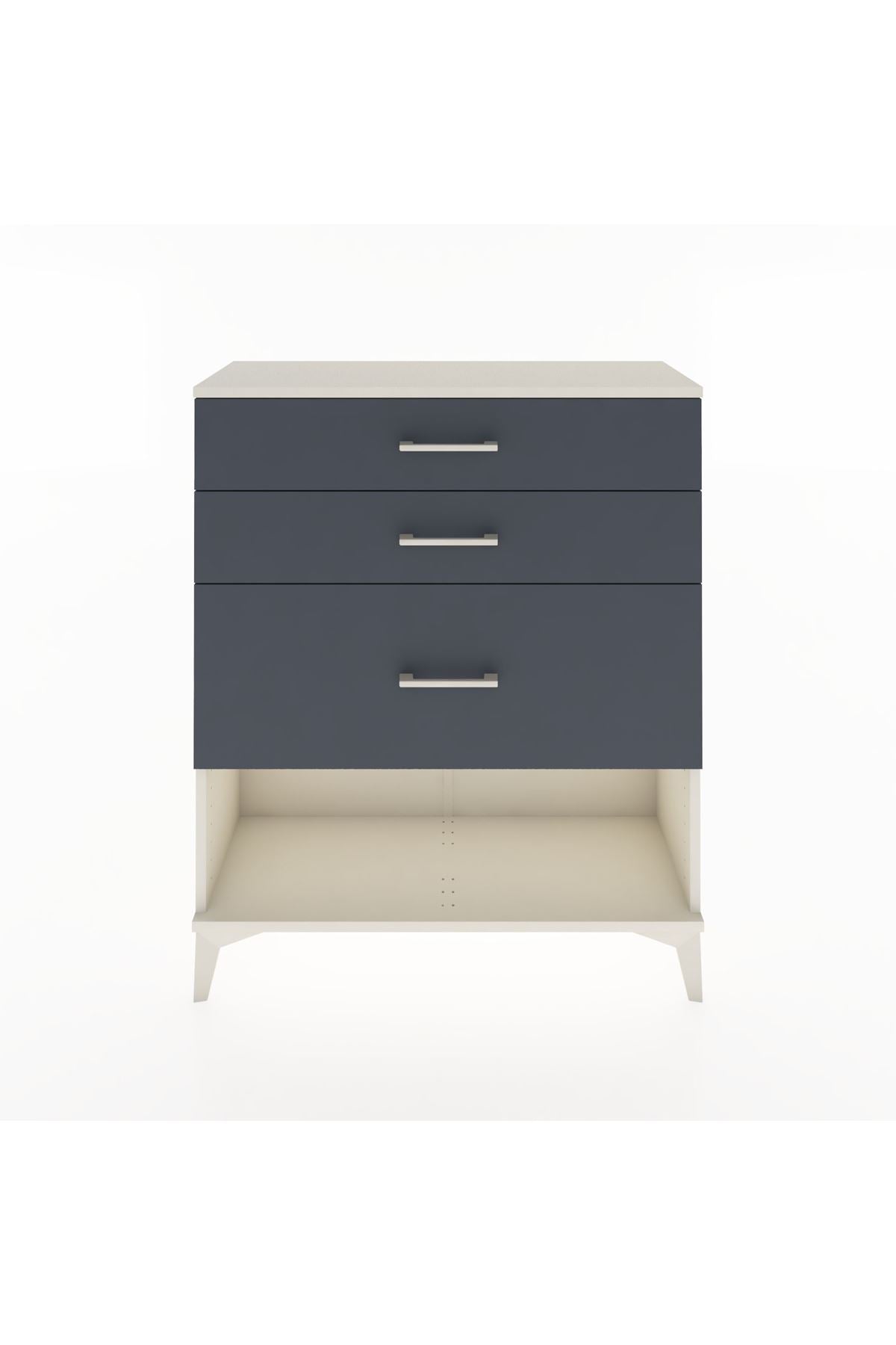 Arges Şifonyer 3 Çekmeceli 88x30x106 Aytaşı-Antrasit