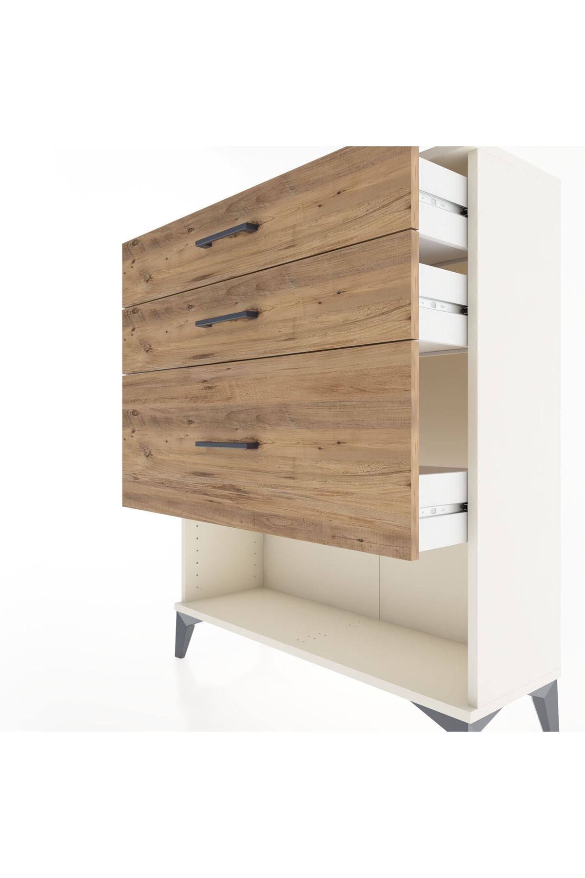 Arges Şifonyer 3 Çekmeceli 88x30x106 Aytaşı-Çam