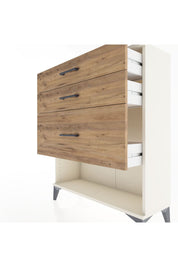 Arges Şifonyer 3 Çekmeceli 88x30x106 Aytaşı-Çam