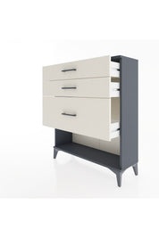 Arges Şifonyer 3 Çekmeceli 88x30x106 Antrasit-Aytaşı