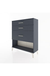 Arges Şifonyer 3 Çekmeceli 88x30x106 Antrasit-Antrasit