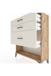 Arges Şifonyer 3 Çekmeceli 88x30x106 Çam-Aytaşı