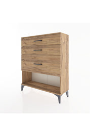Arges Şifonyer 3 Çekmeceli 88x30x106 Çam-Çam