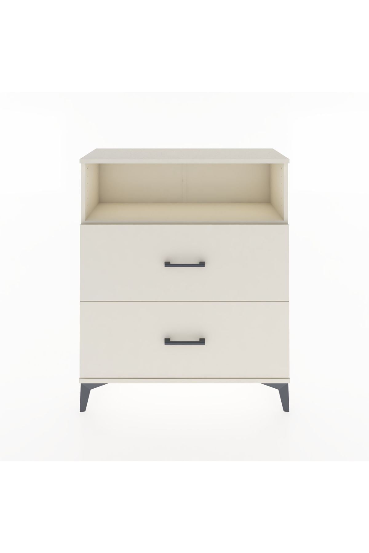 Arges Şifonyer Tek Raflı 2 Çekmeceli 88x30x106 Aytaşı-Aytaşı