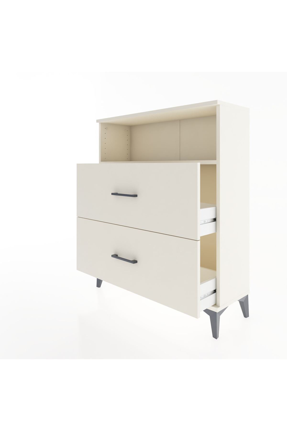 Arges Şifonyer Tek Raflı 2 Çekmeceli 88x30x106 Aytaşı-Aytaşı