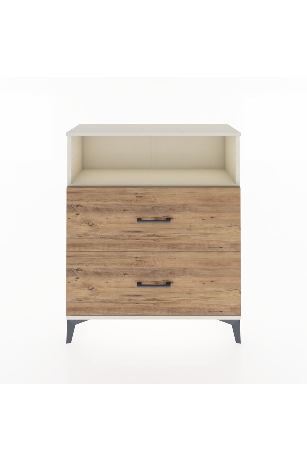 Arges Şifonyer Tek Raflı 2 Çekmeceli 88x30x106 Aytaşı-Çam